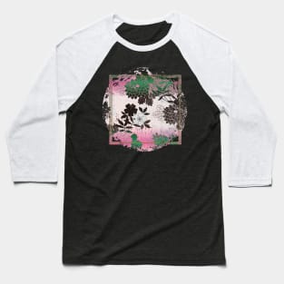 Japanese Design Floral Cherry Blossom Retro Art Earth Colours Streetwear Urban 559 Baseball T-Shirt